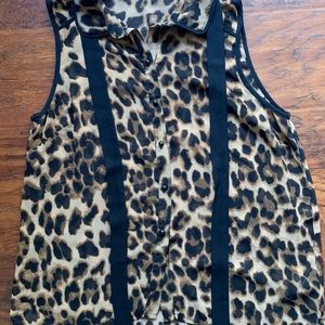 Leopard Print casual Blouse